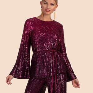 Trina Turk West Sequin Top